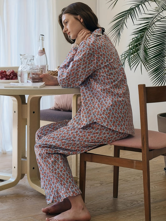 Soft Bloom Cotton Pajama Set